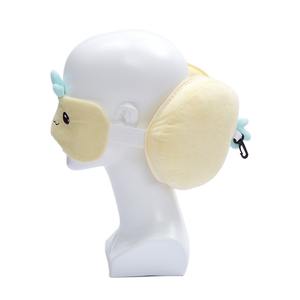 หมอนผ้ากำมะหยี่ลายการ์ตูนรูปสัตว์แบบ2อิน1หมอนสำหรับเดินทางพร้อมหน้ากากปิดตาสำหรับรถไฟและเครื่องบิน - Product Image 6