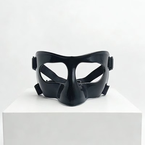 Nouveau <span class=keywords><strong>Masque</strong></span> Demi-Visage pour <span class=keywords><strong>Homme</strong></span> 2026, <span class=keywords><strong>Masque</strong></span> <span class=keywords><strong>de</strong></span> Soirée Vénitien en Plastique Noir, Style Sportif pour Halloween, Cosplay - Product Image 6