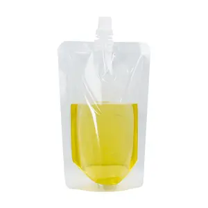 Golden supplier juice drink spout liquid packaging pouch bag custom cheap low price liquid tea spout pouch