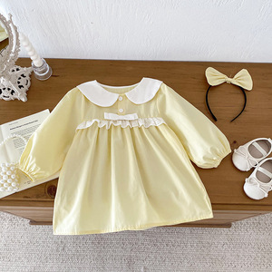 2025 Bows Baby Rompers Girl Cotton Knit Romper Solid Color Baby <strong>Onesie</strong> Baby Rompers Wholesale