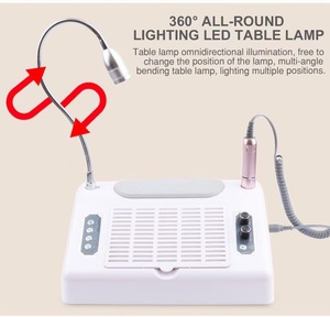 Aspirador de Polvo para <span class=keywords><strong>Uñas</strong></span> Profesional Multifuncional con Luz Máquina de Manicura Eléctrica para <span class=keywords><strong>Uñas</strong></span> de Acrílico - Product Image 6