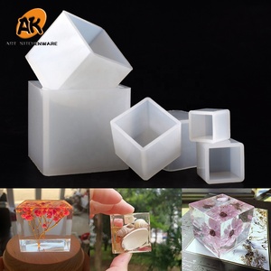 Stampi epossidici in Silicone 3D quadrati di dimensioni AK 6 per cubi di stampi per colata in resina per candele artigianali fai da te che fanno strumento di gioielli con stampi fatti a mano - Product Image 1