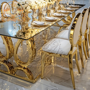 Ấn độ Gương Kính hàng đầu cơ sở thép không gỉ khắc bên hội trường đám cưới chất lượng tốt bàn ăn - Product Image 4