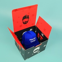 Caja de Cartón Corrugado Reciclable y Ecológica con Logotipo Personalizado, para Empaque de Ropa y Sombreros, con Fondo de Cierre y Ranuras Regulares