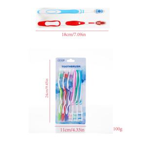 Paquete de 6 uds personalizables de alta calidad, cepillo de dientes para adultos, cerdas suaves para niños, certificado ISO, colores disponibles, cepillos de dientes - Product Image 6