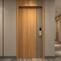 Porte intérieure en bois moderne pré-assemblée insonorisée et ignifugée, de luxe, pour résidences aux États-Unis et au Canada, STC 42, porte acoustique en bois pour pièces intérieures