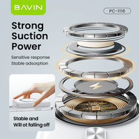 BAVIN Excellent Li-Polymer PC1116 Banque d'alimentation sans fil 10000mah avec support
