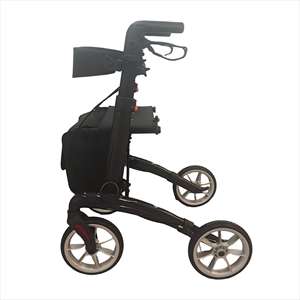 Ультралегкий ходунок-роллатор с сиденьем, карбоновая рама, для пожилых людей, складной, с тормозами, подлокотниками и сумкой для хранения - Product Image 6