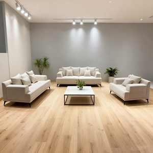 Canapé Moderne Grand Format en Velours Mohair Blanc Granulaire, Style Minimaliste Européen pour Salon, Fabriqué par [Nom du fabricant] - Product Image 3