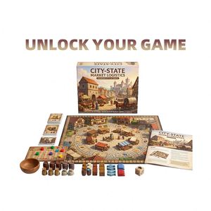Jeu de cartes de planification urbaine et d'ingénierie civile en carton gris de haute précision, à double paroi, avec base et couvercle, pour jeu de société - Product Image 2
