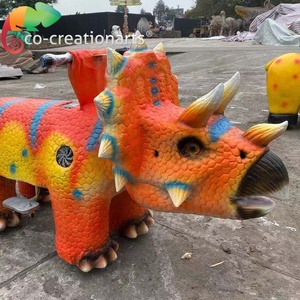 Công Viên Giải Trí Coin Operated Ride Thực Tế Đi Xe Khủng Long - Product Image 1