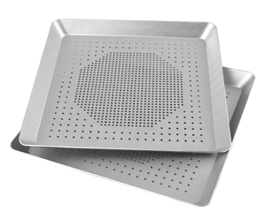 <span class=keywords><strong>Teglia</strong></span> <span class=keywords><strong>per</strong></span> <span class=keywords><strong>Pizza</strong></span> <span class=keywords><strong>Forata</strong></span> da 14 Pollici (35 cm) in Lega di Alluminio Anodizzato, Quadrata, <span class=keywords><strong>per</strong></span> Cottura e Cucina - Product Image 2