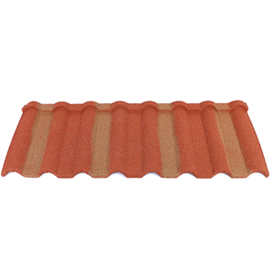 Matériaux de construction à approvisionnement stable, tuiles de <span class=keywords><strong>toiture</strong></span> en métal revêtues de pierre, commande en gros de toitures métalliques - Product Image 4