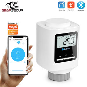 วาล์วควบคุมอุณหภูมิหม้อน้ำอัจฉริยะ Tuya Smart Home BT Smart Trv สำหรับควบคุมความร้อน รองรับ Alexa - Product Image 2