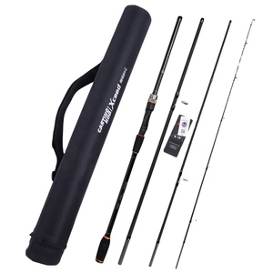 Canne à pêche spinning de voyage haut de gamme 4 sections en fibre de carbone avec anneaux Fuji pour la pêche à la carpe et au bar - Vente chaude des fabricants - Product Image 1