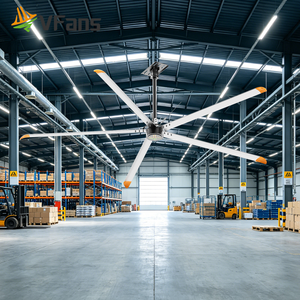 VFans Ventilatore Industriale HVLS da 3.6m, 4.2m, 5m con Motore a Magneti Permanenti ad Alta Efficienza per Magazzini - Product Image 1