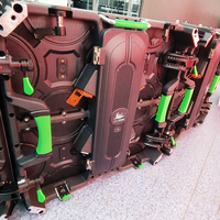 P3.91 tampilan layar Led luar ruangan kecerahan tinggi kabinet aluminium Die Casting tahan air 500mm X 500mm.