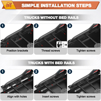 Support de roue de secours robuste en acier pour barre de protection de camionnette 4x4, noir mat, résistant à la rouille, pour Toyota Tacoma