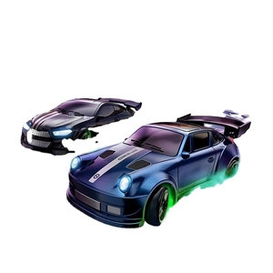 รถดริฟท์ RC ขนาด 1/64 ขับเคลื่อน 4 ล้อ ความเร็วสูง ยางสำหรับดริฟท์ ไฟ LED รีโมทคอนโทรลแบบสัดส่วน 2.4GHz ของเล่นสำหรับเด็ก - Product Image 2