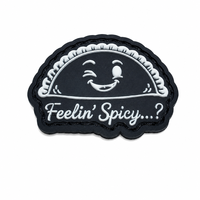 Badge PVC personnalisé avec fixation auto-agrippante, patch en caoutchouc 2D 3D thermocollant pour T-shirt et vêtements, directement de l'usine