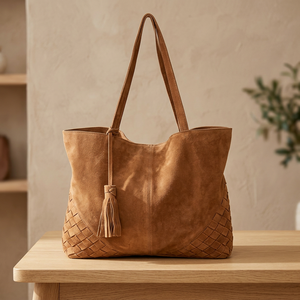 Pochette de luxe en cuir véritable pour femme, résistante à l'eau, élégante, avec logo personnalisé, design durable et léger, par BS INTERNATIONAL - Product Image 5