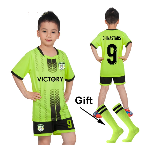 2023 uniformes de football garçons fille maillots de football personnalisé enfant maillot de football ensemble vêtements de sport t-shirt costume de sport nouveau style