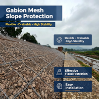 Caisse de gabion galvanisée à chaud conforme à la norme GOST, cage de gabion hexagonale pour la protection des rives des rivières en génie hydraulique en Russie
