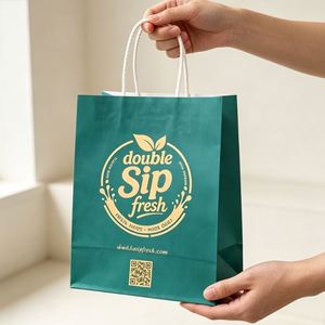 Bolsas de Papel Multicapa Ecológicas, Bolsas de Papel Kraft Reciclado con Asas para Alimentos, Regalos y Compras - Product Image 3