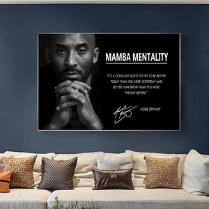 Affiche murale inspirante de Kobe, joueur de basket-ball, toile peinte à l'huile, décoration intérieure pour <span class=keywords><strong>chambre</strong></span> et salon - Product Image 2