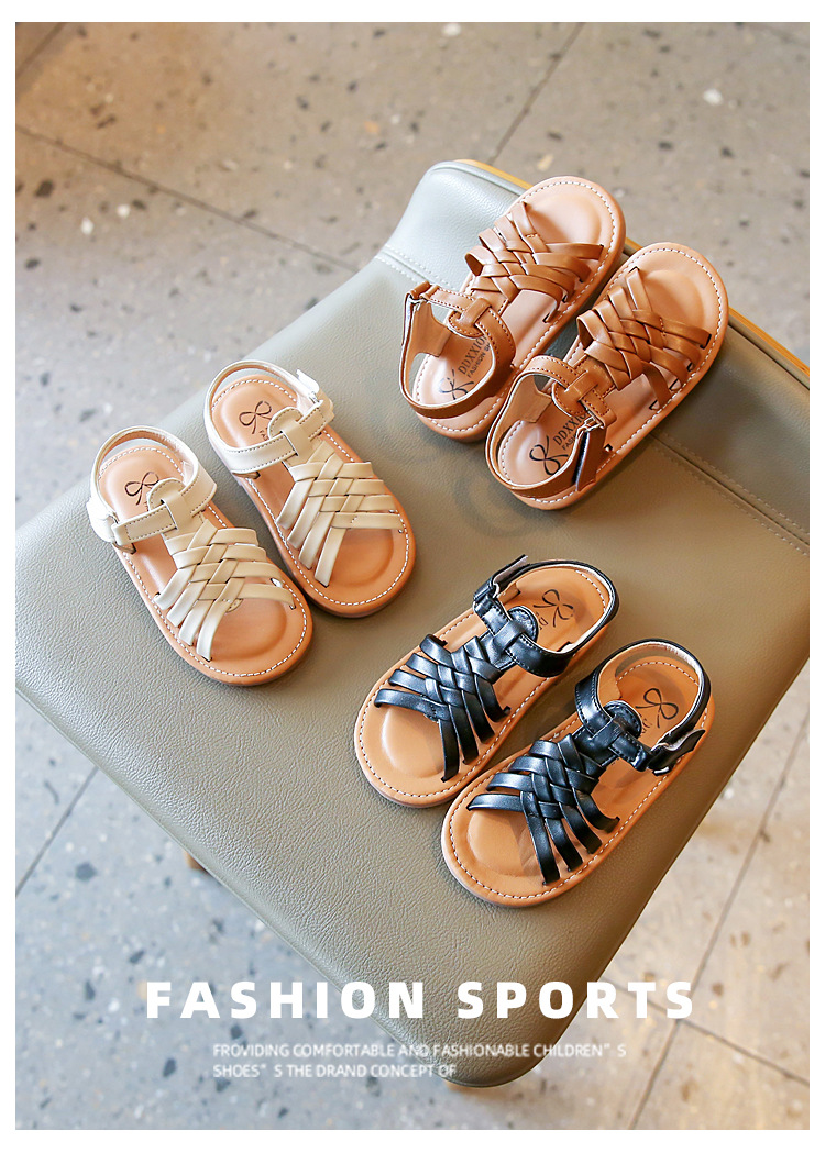最終お値下げ 2024SS ARTS&SCIENCE Easy Sandal 2024 New Weave Solid Girl's Sandals - Perfect for Summer