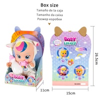 Poupée gothique Q-Version Fantasy OEM avec fonction musicale et larmes réelles, ensemble interactif en PVC pour filles, 15-30 cm