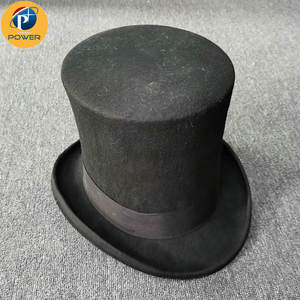 Vendita calda di buona qualità il presidente cappello del partito mago cappelli a cilindro neri per gli uomini stile classico cappello magico - Product Image 3
