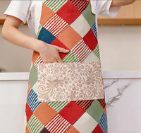 Tablier de cuisine sans manches en coton de haute qualité, imperméable, résistant à la saleté, élégant, avec logo personnalisé, pour chef cuisinier, barista