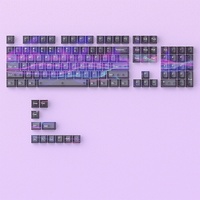 Clavier PC transparent à 115 touches RGB de style cristal, fabriqué en usine, en gros, transfrontalier, pour personnalisation DIY