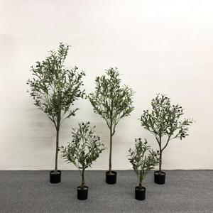 Árbol de Olivo Artificial Realista para Jardinería, Venta al por Mayor, Precio de Mayoreo, Simulación de Árbol de Olivo Verde Artificial para Interiores - Product Image 3