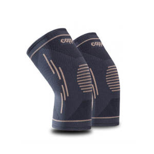 Manchon de genou élastique en spandex tricoté 3D personnalisé pour le volleyball et le basketball, avec cuivre, en promotion - Product Image 2