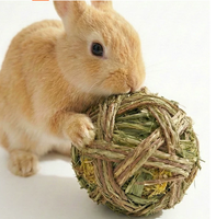 Nourriture pour lapins, friandise pour lapins, boule à mâcher en foin de Timothy pour lapins, cochons d'Inde, chinchillas |   Personnalisable
