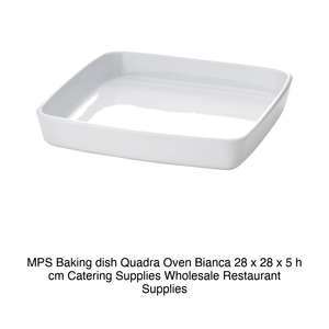 Bandeja para hornear MPS Quadra Oven Bianca 28 x 28 x 5 h cm, suministros para catering, suministros para restaurantes al por mayor - Product Image 2