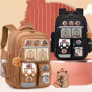 HY2 Capibala школьный рюкзак для девочек большой вместимости милый рюкзак Capibala прочный легкий рюкзак для младших школьников - Product Image 3