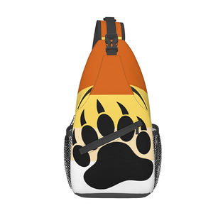 Custom <span class=keywords><strong>Bear</strong></span> <span class=keywords><strong>Brotherhood</strong></span> Pride Flag Pecho Sling Bag Crossbody Hombro Mochila Bolsa Gimnasio Ciclismo Mochila Viajes Senderismo Bolsa cruzada - Product Image 2