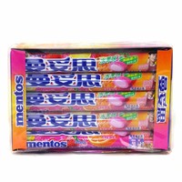 Bonbons à mâcher gonflables Mentoss 37g, bonbons gélifiés croustillants, saveur menthe cola, bonbons fruités