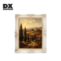 Cadre photo DX Designs 4x6 5x7 8x10 pouces, style baroque floral en relief, cadre photo en bois MDF blanc vintage orné pour la décoration de la maison