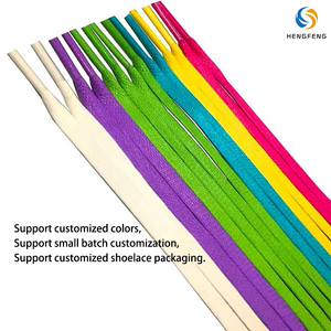 Waxed Cotton Flat Shoelaces Multi Color White <strong>Red</strong> Blue Replacement Fashion <strong>Shoe</strong> <strong>Laces</strong> for Sneakers Boots - Product Image 2