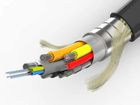 Câble HDMI 2.1 blindé en fibre optique AOC 8K60Hz 48 Gbit/s haute vitesse 100 m avec gaine PVC pour diffusion vidéo en studio et installation AV