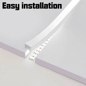 หลอดไฟนีออน LED แบบฝัง สีดำขาว พร้อมช่องกระจายแสงซิลิโคนแบบนุ่ม สำหรับแถบไฟแบบยืดหยุ่น - Product Image 5