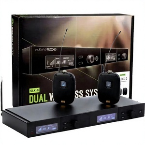 SLXD4D Microphone <span class=keywords><strong>sans</strong></span> <span class=keywords><strong>fil</strong></span> dynamique de haute qualité, 2 canaux, véritable diversité UHF, omnidirectionnel, léger, portable, en métal, à main - Product Image 6