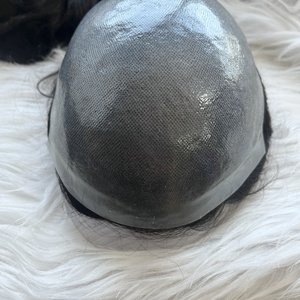 วิกผมปลอมสำหรับผู้ชายระบบวิก<span class=keywords><strong>ผม</strong></span>มนุษย์วิกผมคนหนา0.06มม. แบบห่วง V ไม่สามารถตรวจจับได้ - Product Image 2