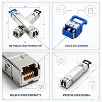 Module optique Switch 10G SFP+ 1.25G SFP Transceiver Fibre Optique Gigabit Monomode/Multimode pour Centre de Données IA à Large Bande Passante