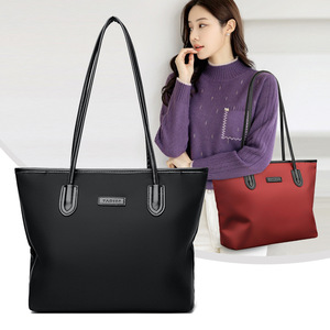 Women's Casual Designer <b>Tote</b> Bag New Trendy Large Capacity Handbag <b>Zip</b> Drawstring Single Handle Nylon Multi-Pocket Portable - Product Image 2