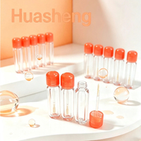 Botol Lip Gloss Kapasitas Kecil Custom, Dispenser Lip Balm, Tabung Lipstik Kosong, Bentuk Unik, Tabung Lip Oil Plastik AS